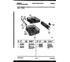 Frigidaire DW5200A1 racks and trays diagram