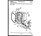 White-Westinghouse DB700AW1 tub and frame parts diagram