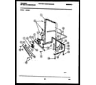 Frigidaire DB700AW1 power dry and motor parts diagram