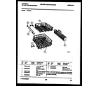 Frigidaire DB700AW1 racks and trays diagram