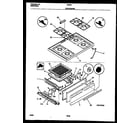 Frigidaire G32BNW5 cooktop and broiler drawer parts diagram