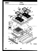 Cooktop and broiler drawer parts