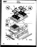 Cooktop and broiler drawer parts