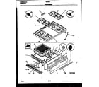 Frigidaire G31BPNL6 cooktop and broiler drawer parts diagram
