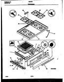Cooktop and broiler drawer parts