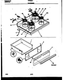 Cooktop and drawer parts