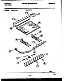 Backguard, cooktop and burner parts