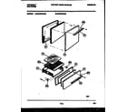 Tappan CP240SP2W2 door and broiler drawer parts diagram