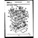 Frigidaire FEC3X6XAS1 cooktop parts diagram