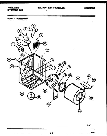 Cabinet and component parts