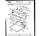 Frigidaire DG7000ADD1 console and control parts diagram