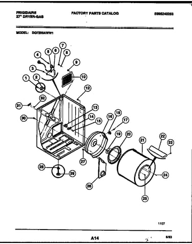 Cabinet and component parts