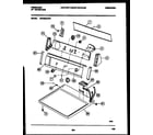 Frigidaire DG7200AWW1 console and control parts diagram