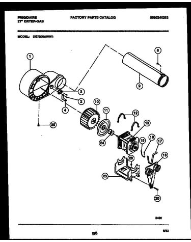 Blower and drive parts