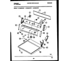 Frigidaire DG5800AWW1 console and control parts diagram