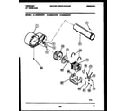 Frigidaire DG3900AWW1 blower and drive parts diagram