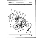 Frigidaire DE6500AWW1 door parts diagram