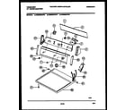 Frigidaire DE3900AWW1 console and control parts diagram