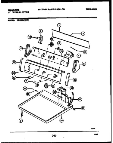 Console and control parts
