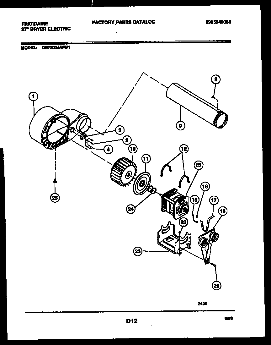 Blower and drive parts