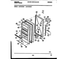 Frigidaire FFU16F6AW2 door parts diagram