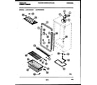 Frigidaire FFU16F6AW1 cabinet parts diagram