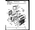 Frigidaire FAC063S7A1 cabinet parts diagram