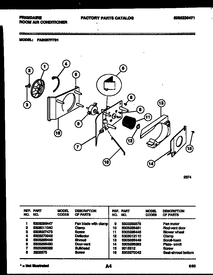Electrical and air handling parts