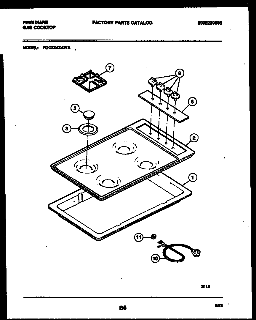 Cooktop parts