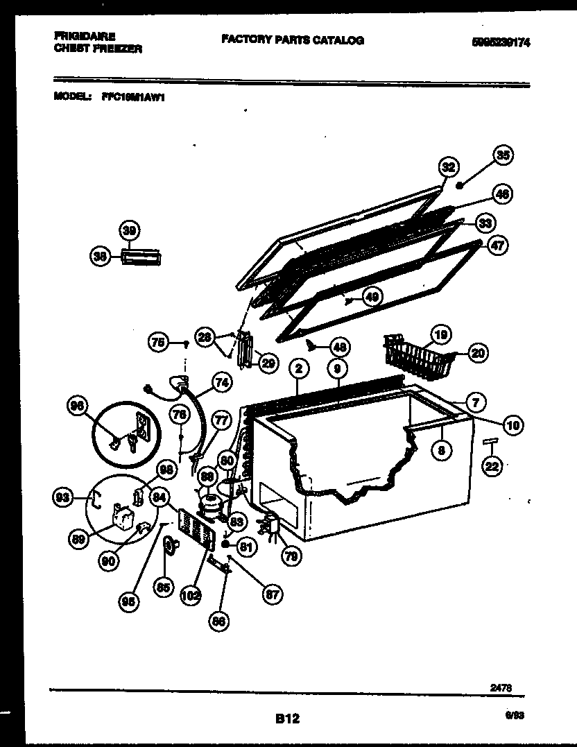 CHEST FREEZER PARTS