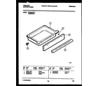 Frigidaire FES354BABA drawer parts diagram