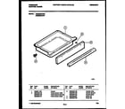 Frigidaire FES300WAWA drawer parts diagram