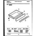 Frigidaire FES300WAD1 drawer parts diagram