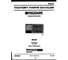 Frigidaire FAV157S1A1 front cover diagram