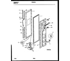 Frigidaire FRS24WHAW0 freezer door parts diagram