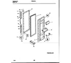 Frigidaire FRS24WHAD0 refrigerator door parts diagram