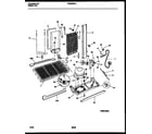 Frigidaire FRS24WHAD0 system and automatic defrost parts diagram