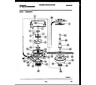 Frigidaire DW6000AWW1 motor pump parts diagram