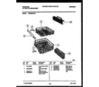 Frigidaire DW6000AWW1 racks and trays diagram