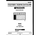 Frigidaire FAC053S7A1 front cover diagram