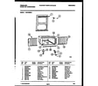 Frigidaire FAS183S2A1 window mounting parts diagram