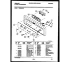 Frigidaire DW6500AWW1 console and control parts diagram