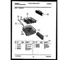 Frigidaire DW6500AWW1 racks and trays diagram
