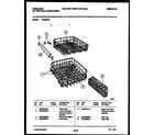 Frigidaire DW6250A1 racks and trays diagram