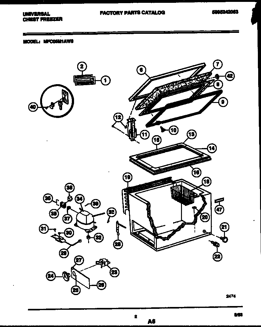 Chest freezer parts