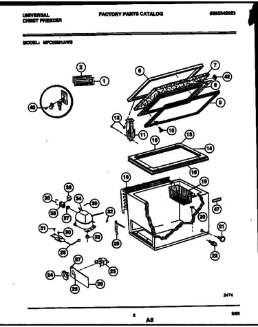 Chest freezer parts