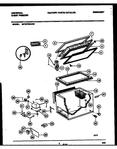 Chest freezer parts