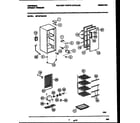 Universal/Multiflex (Frigidaire) MFU07M3AW0 upright freezer parts diagram