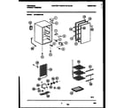 Universal/Multiflex (Frigidaire) MFU05M3AW0 upright freezer parts diagram