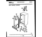 Universal/Multiflex (Frigidaire) MFU21M3AW0 cabinet parts diagram